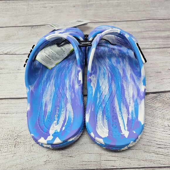 NWT Crocs Classic Crocs Marbled‎ Sandal Women's Clog Size 9 - Picture 5 of 8